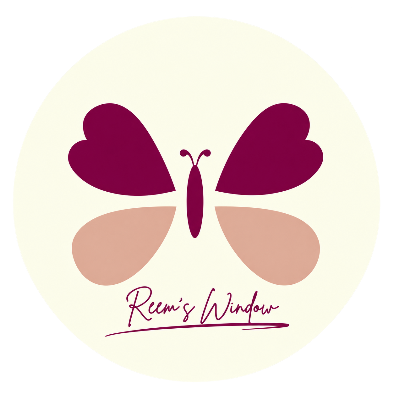 Reem’s Window butterfly logo