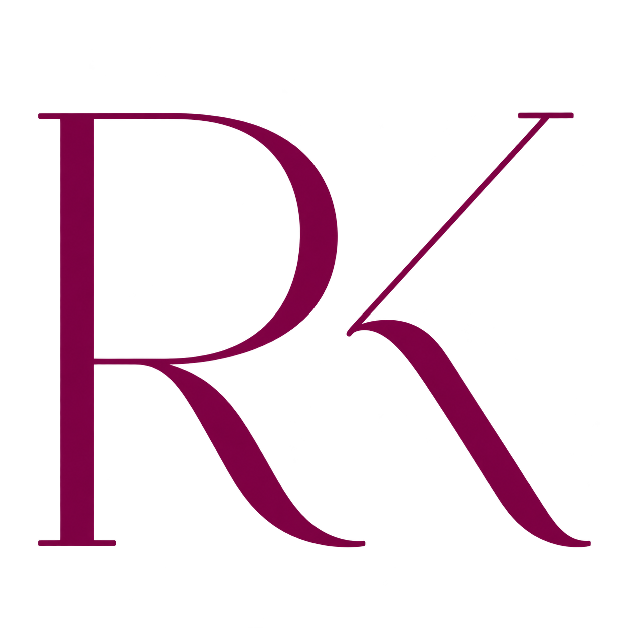 RK personal monogram